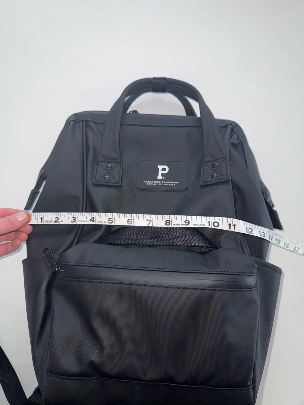 Portland Gear Black Utility Backpack with Front Zip Pocket